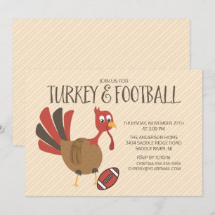 Invitation La Turquie mignonne et le football en l'honneur de