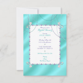 Invitation La turquoise Jewels l'améthyste de perles de