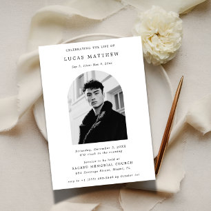 Invitation La typographie Célébration de la vie Arc Photo Fun