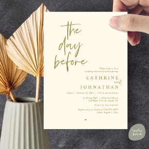 Invitation La veille, Déjeuner de répétition Mariage