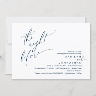 Invitation La veille, Soirée de répétition Mariage