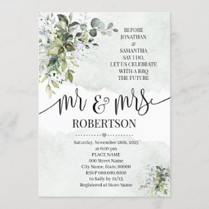 Invitation La verdure des eucalyptus succulente avant de se d