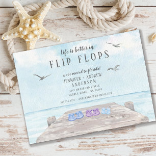 Invitation La Vie Est Meilleure En Flip Flops En Mouvement Fa