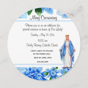 Invitation La Vierge catholique Marie pourrait couronner un é