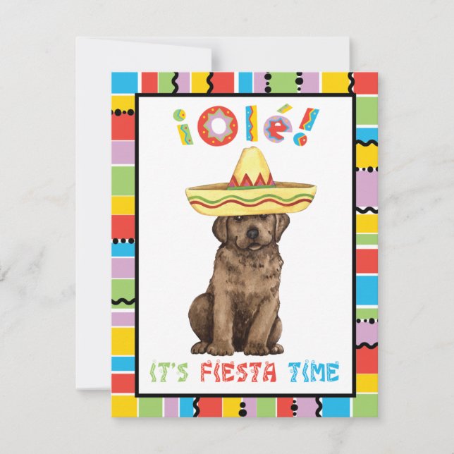 Invitation Laboratoire de chocolat Fiesta (Devant)