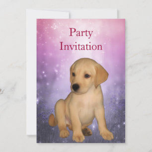 Invitation Labrador Puppy au parc