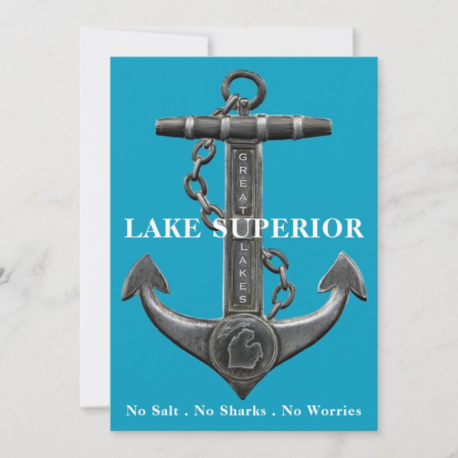 Invitation Lac Supérieur Great Lake State (Devant)