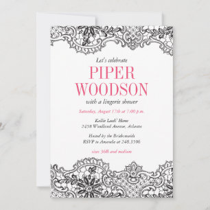 Invitation Lacey Lingerie Douche