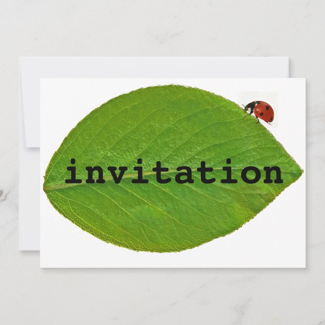 Invitation Ladybug (Devant)