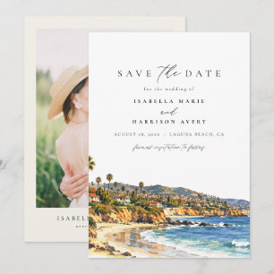 Invitation Laguna Beach Californie Destination Enregistrer la
