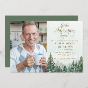 Invitation Laisser l'aventure commencer Forêt Photo Retraite