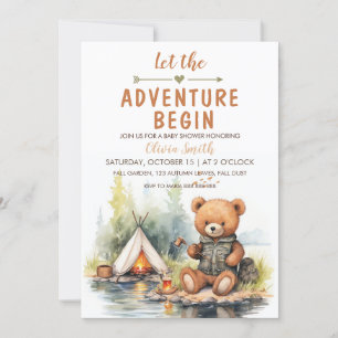 Invitation Laisser l'aventure commencer le Baby shower