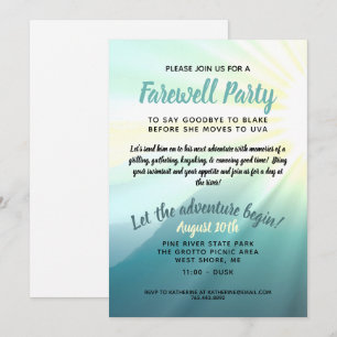 Invitation Laissez l'aventure commencer l'invitation de la fê