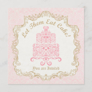 Invitation Laissez-les manger la fête d'anniversaire de