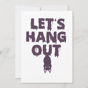 Invitation Laissez-nous passer drôle cadeau Éffrayant de chau