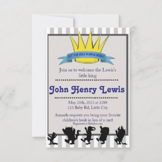 Invitation Laissons le Rumpus sauvage commencer