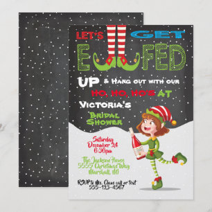 Invitation Laissons-nous Elfed Up Fête des mariées Elf invita