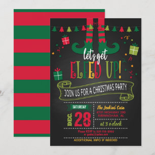 Invitation Laissons-nous finir l'invitation à la fête de Noël