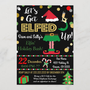 Invitation Laissons-nous l'invitation de Noël