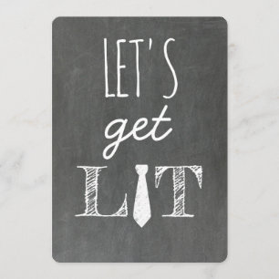 Invitation Laissons-nous un Groomsman amusant