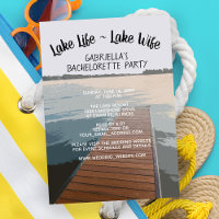 Lake Life - Lake Wife Bateau Dock Bachelorette Par