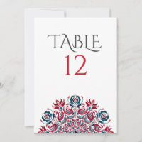 Lake Swan Lotus Flowers Mandala Table Number
