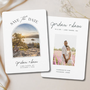 Invitation Lake Tahoe Mariage Emerald Cove Enregistrer la dat