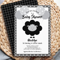 Lambe Baby shower noir blanc Ballons mignonne mode