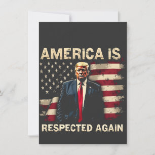 Invitation L'Amérique est de nouveau respectée Trump USA 4 ju