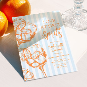 Invitation L'amour au premier Spritz Aperol Enterrement de vi