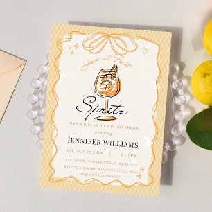 Invitation L'amour au premier Spritz Fête des mariées tirée m