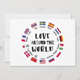 Invitation L'amour autour des langues du monde
