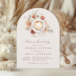 Invitation L'amour brasse Boho Rustique Fête des mariées flor