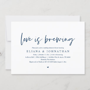 Invitation L'amour brasse, Dîner de répétition Mariage Invita