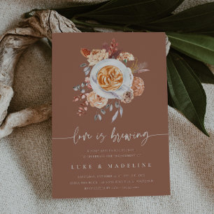 Invitation L'amour brasse du café Brunch