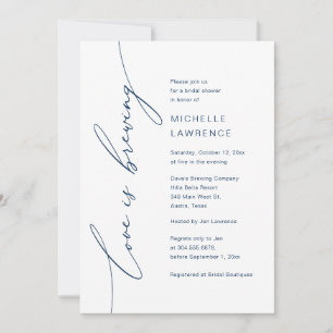 Invitation L'amour brasse, fête de la Fête des mariées