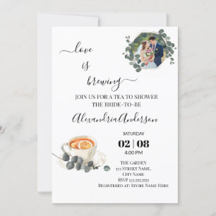 Invitation L'amour brasse Fête des mariées La verdure Eucalyp