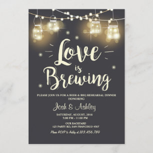 Invitation L'amour brasse la douche de la mariée de la répéti