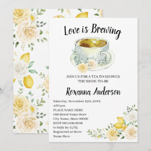 Invitation L'amour brasse les citrons et la Fête des mariées 