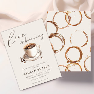 Invitation L'amour brasse l'invitation de la douche nuptiale