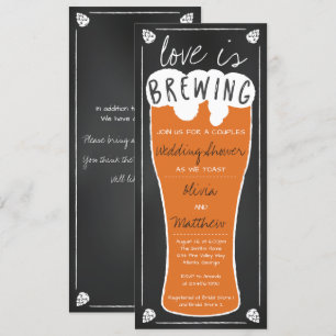 Invitation L'amour brasse l'invitation du Wedding shower