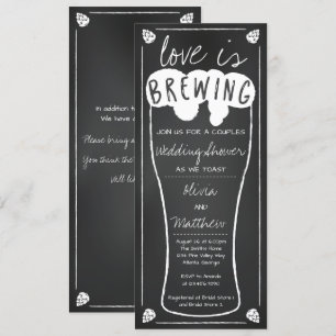 Invitation L'amour brasse l'invitation du Wedding shower