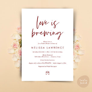 Invitation L'amour brasse, Perfect Fête des mariées Bière Par