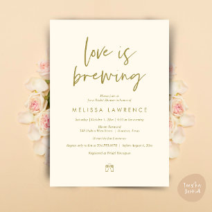 Invitation L'amour brasse, Perfect Fête des mariées Bière Par