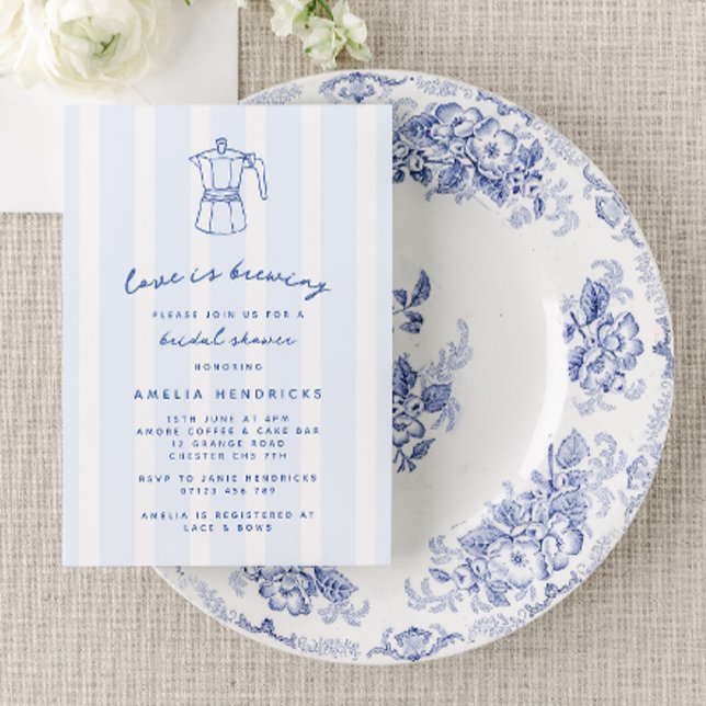 Invitation L'amour brasse Presse Italienne Doodle Fête des ma (Créateur téléchargé)