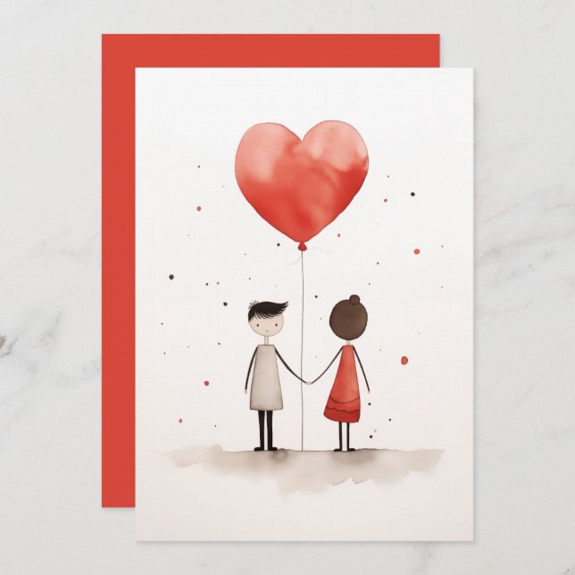 Invitation L'amour dans la simplicité (Devant / Derrière)