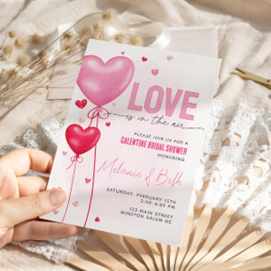 Invitation L'amour de Galentine est dans la Fête des mariées 
