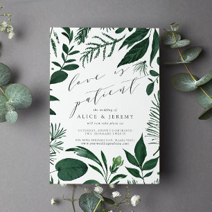 Invitation L'Amour De La Forêt Sauvage Est Le Report Mariage