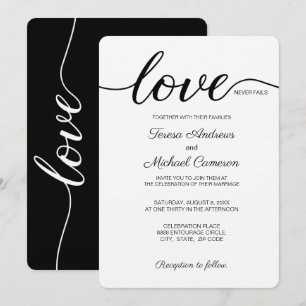 Invitation L'amour des Mariages chrétiens modernes n'échoue j