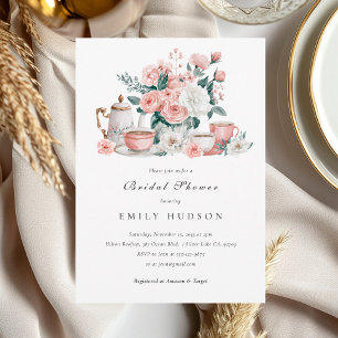 Invitation L'amour du café se prépare Fête de mariage floral